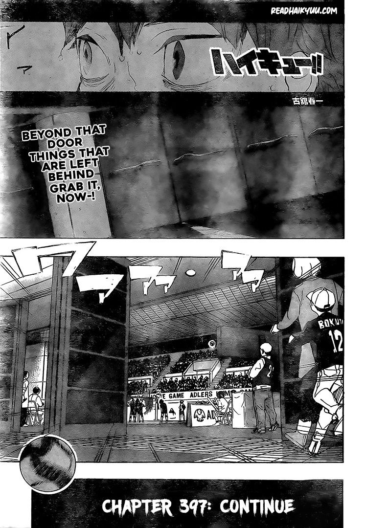 Haikyuu!! chapter 397 page 1