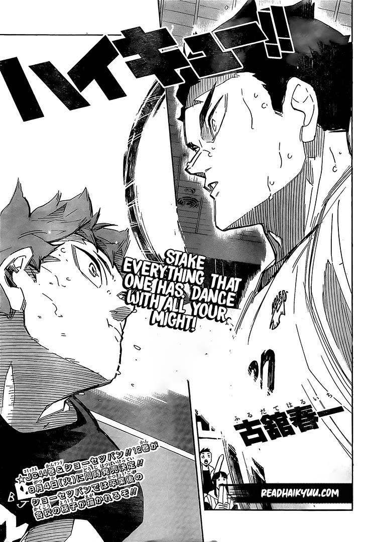 Haikyuu!! chapter 398 page 1