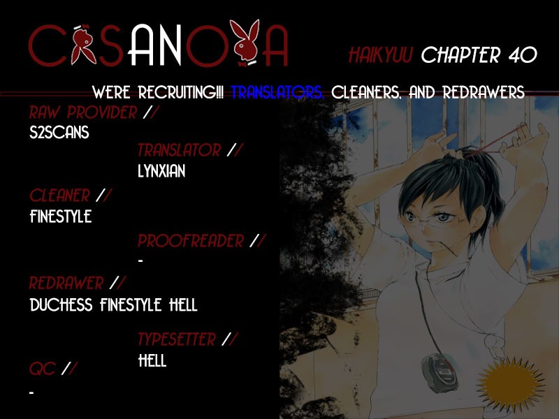 Haikyuu!! chapter 40 page 1