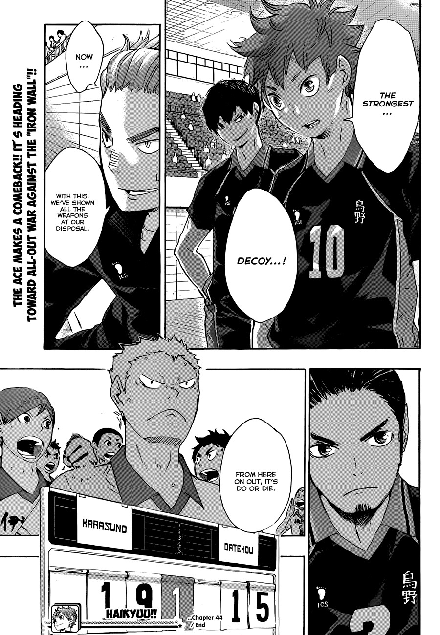 Haikyuu!! chapter 44 page 20