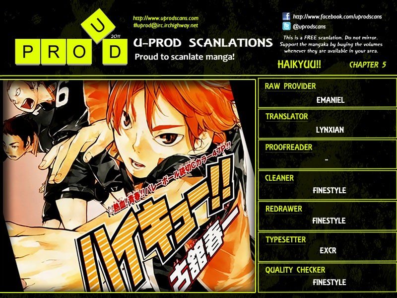 Haikyuu!! chapter 5 page 1