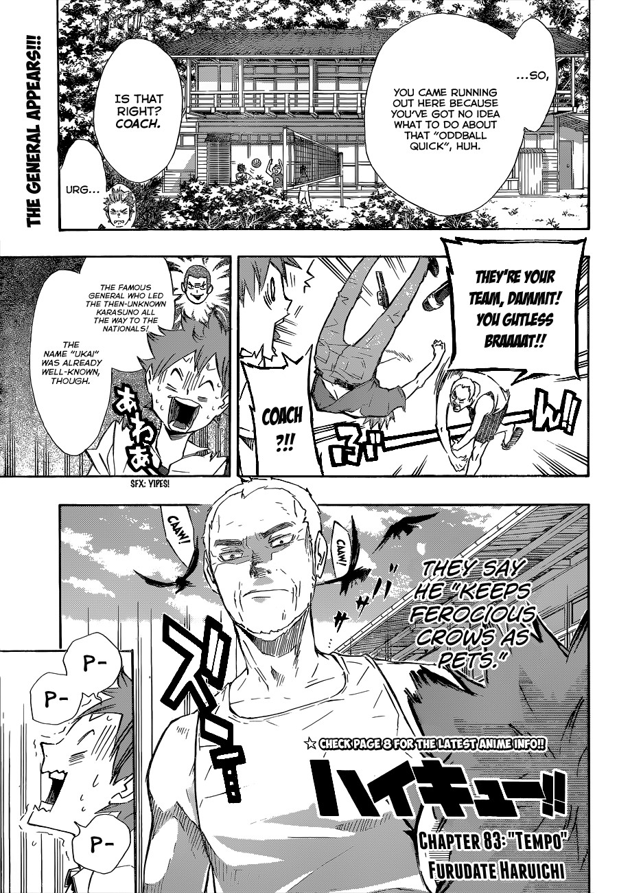 Haikyuu!! chapter 83 page 2