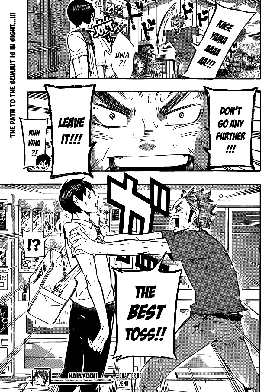 Haikyuu!! chapter 83 page 20