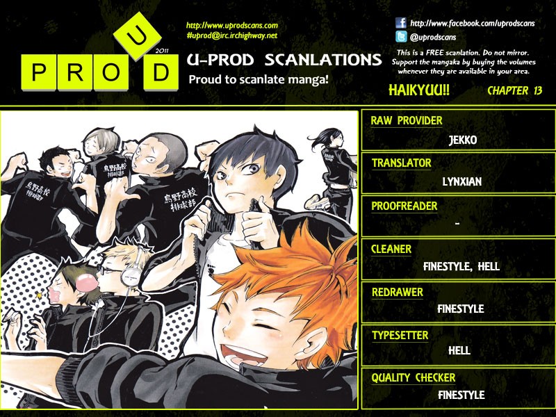 Haikyuu!! chapter 13 page 1