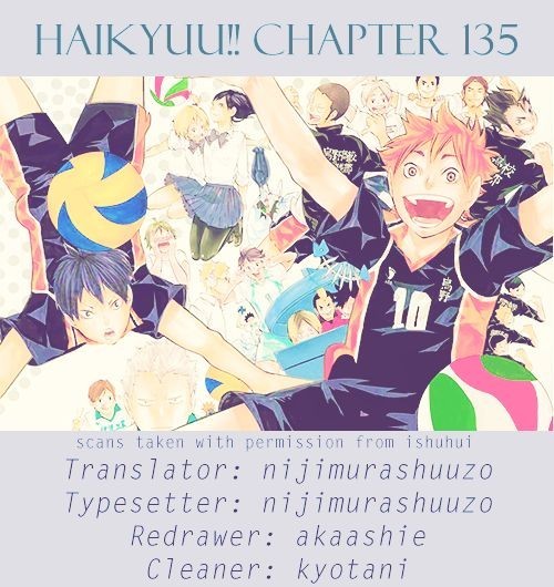 Haikyuu!! chapter 135 page 1