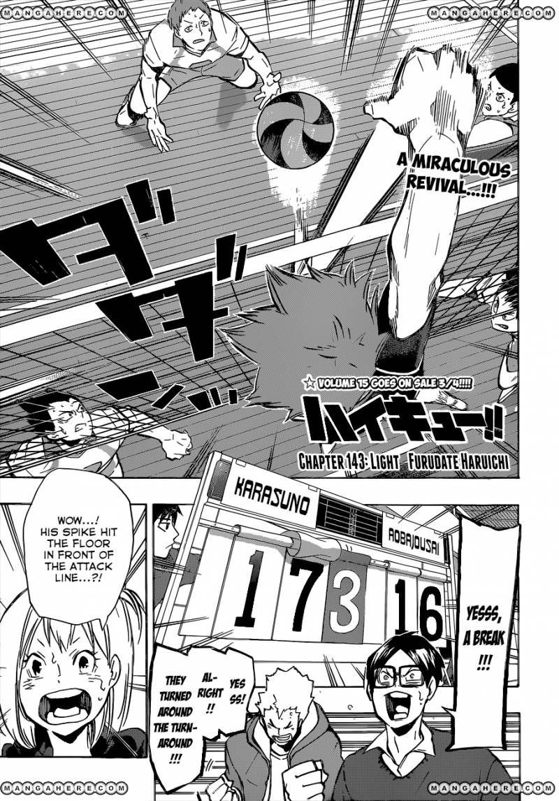 Haikyuu!! chapter 143 page 2