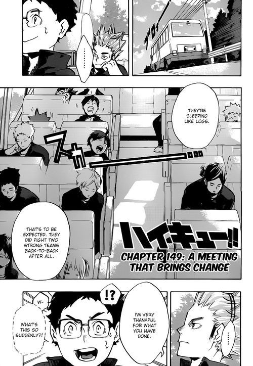 Haikyuu!! chapter 149 page 1