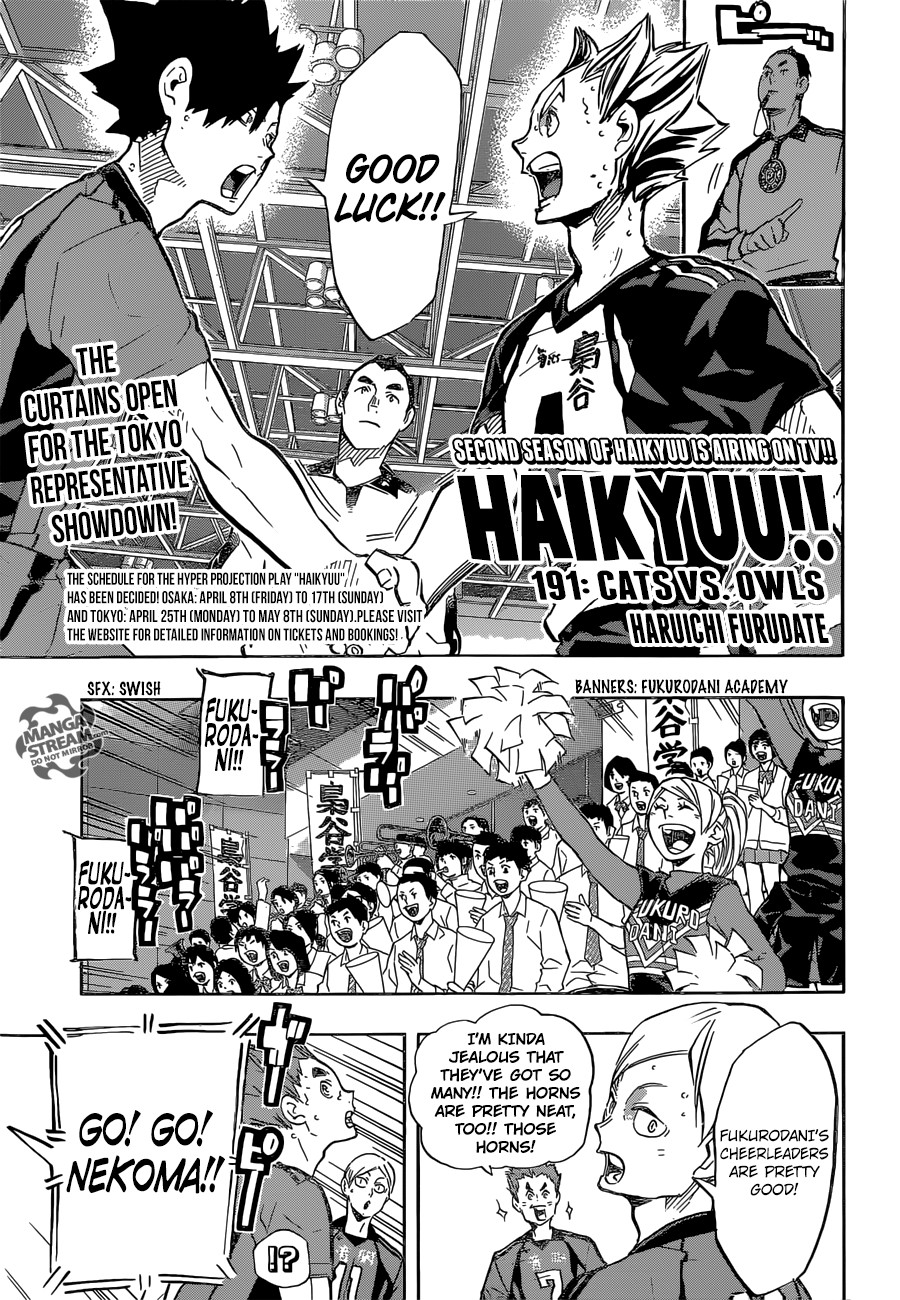 Haikyuu!! chapter 191 page 1
