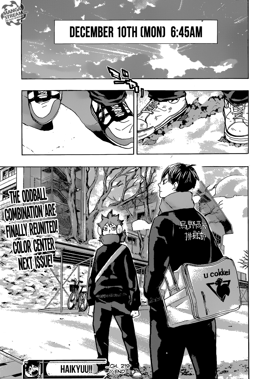 Haikyuu!! chapter 219 page 20