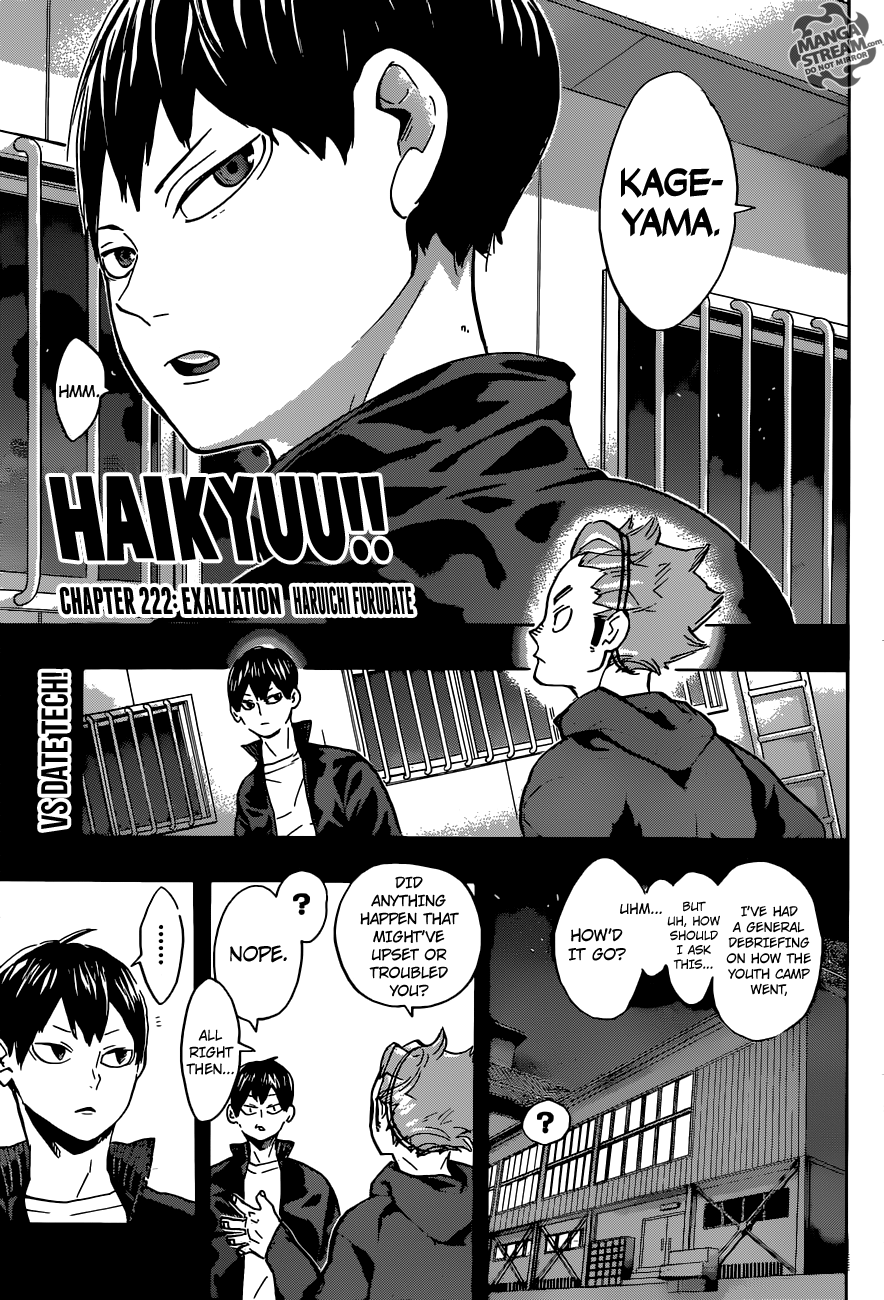 Haikyuu!! chapter 222 page 1