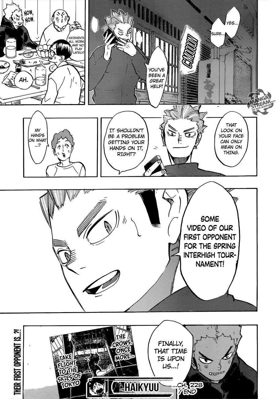 Haikyuu!! chapter 228 page 20