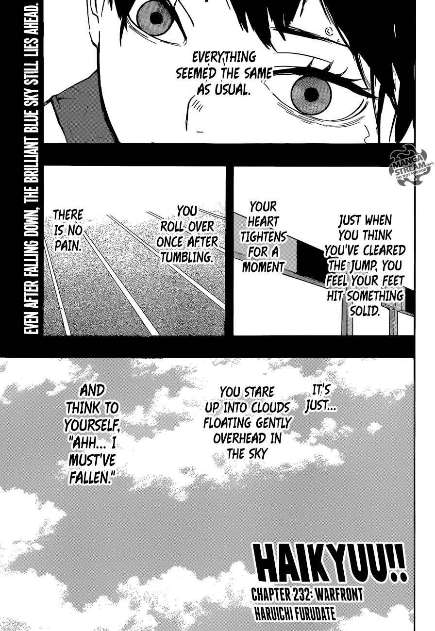 Haikyuu!! chapter 232 page 1