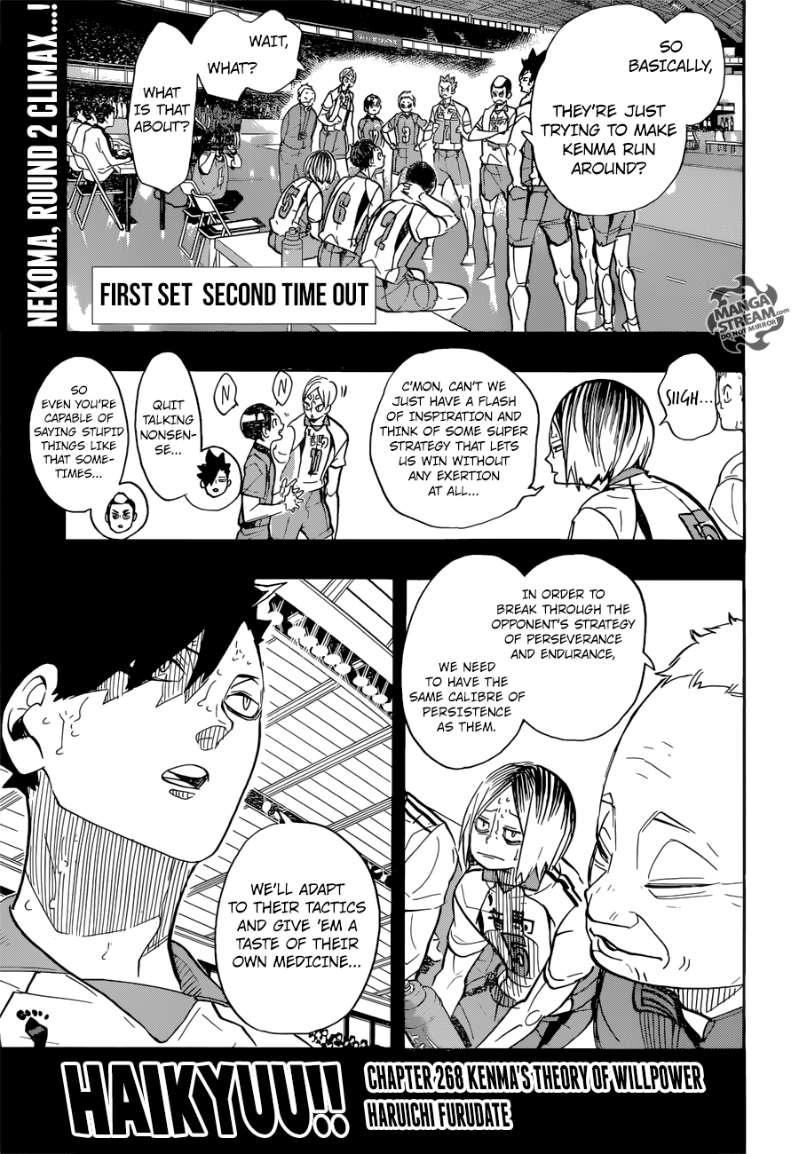 Haikyuu!! chapter 268 page 1