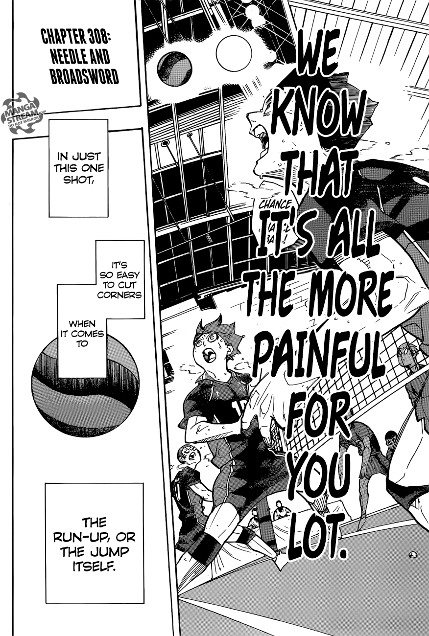 Haikyuu!! chapter 308 page 3