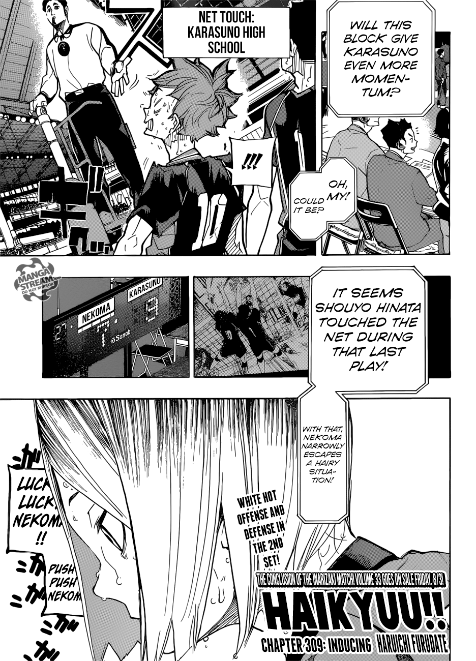 Haikyuu!! chapter 309 page 1