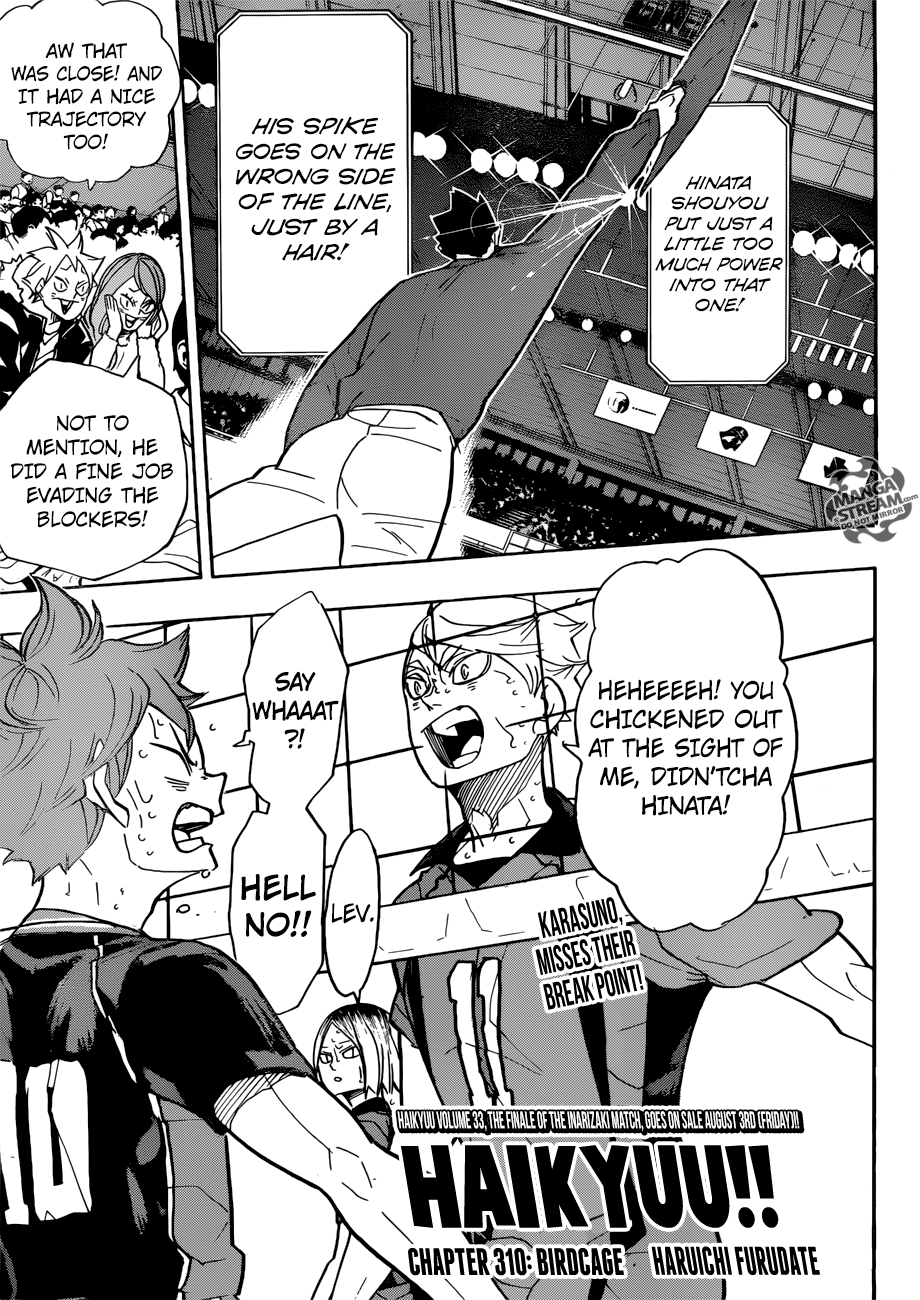 Haikyuu!! chapter 310 page 1