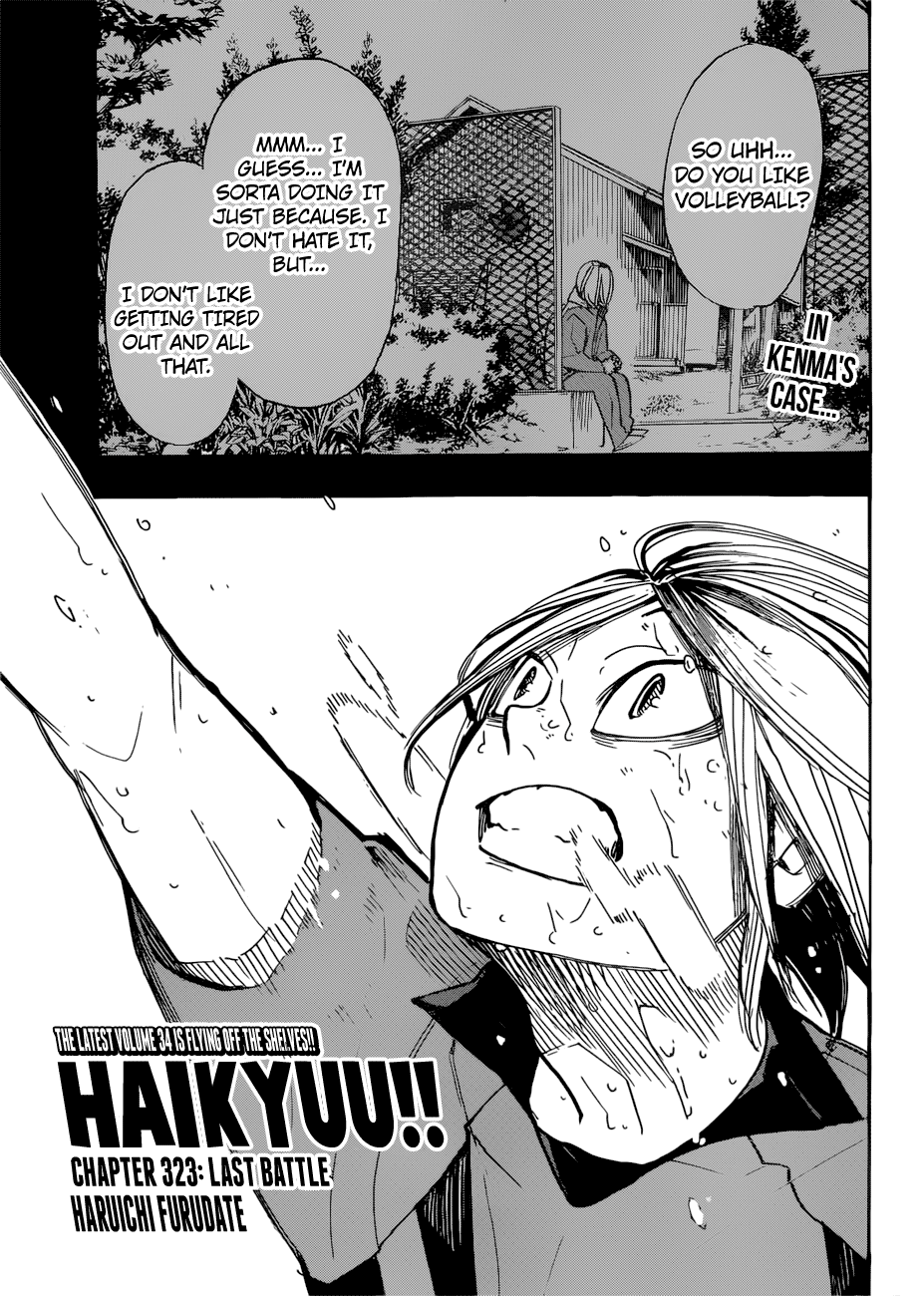 Haikyuu!! chapter 323 page 1