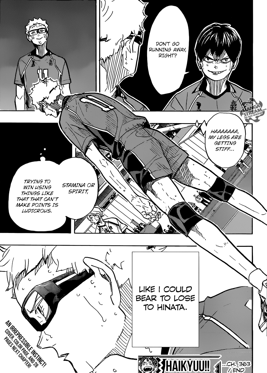 Haikyuu!! chapter 363 page 18