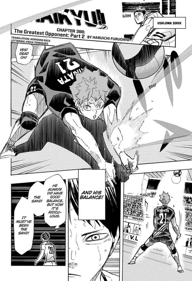 Haikyuu!! chapter 388 page 2