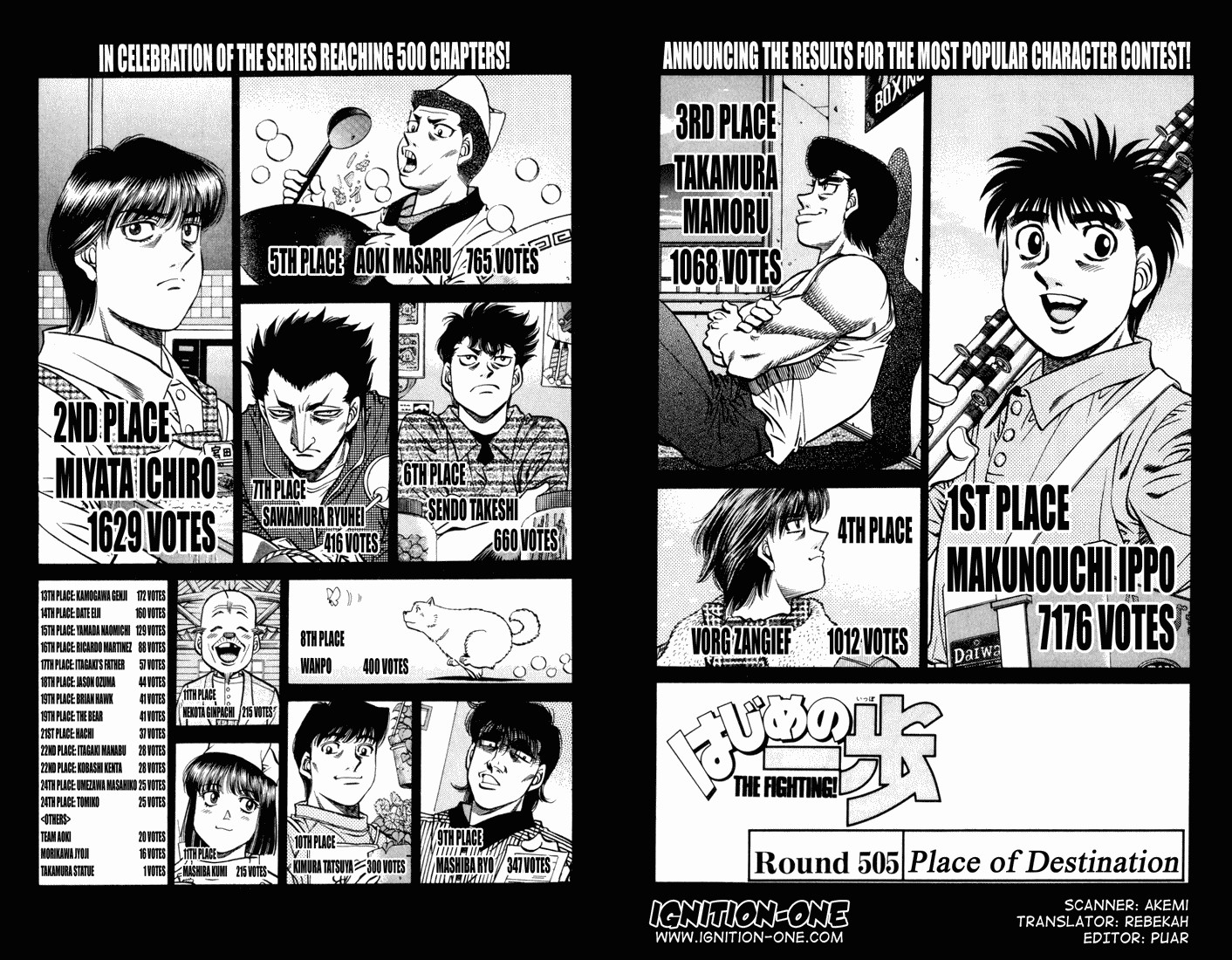 Hajime no Ippo chapter 505 page 1