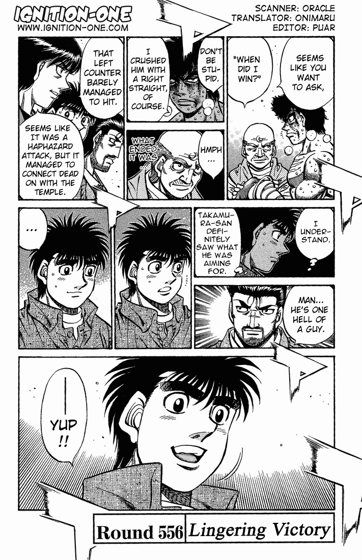 Hajime no Ippo chapter 556 page 1