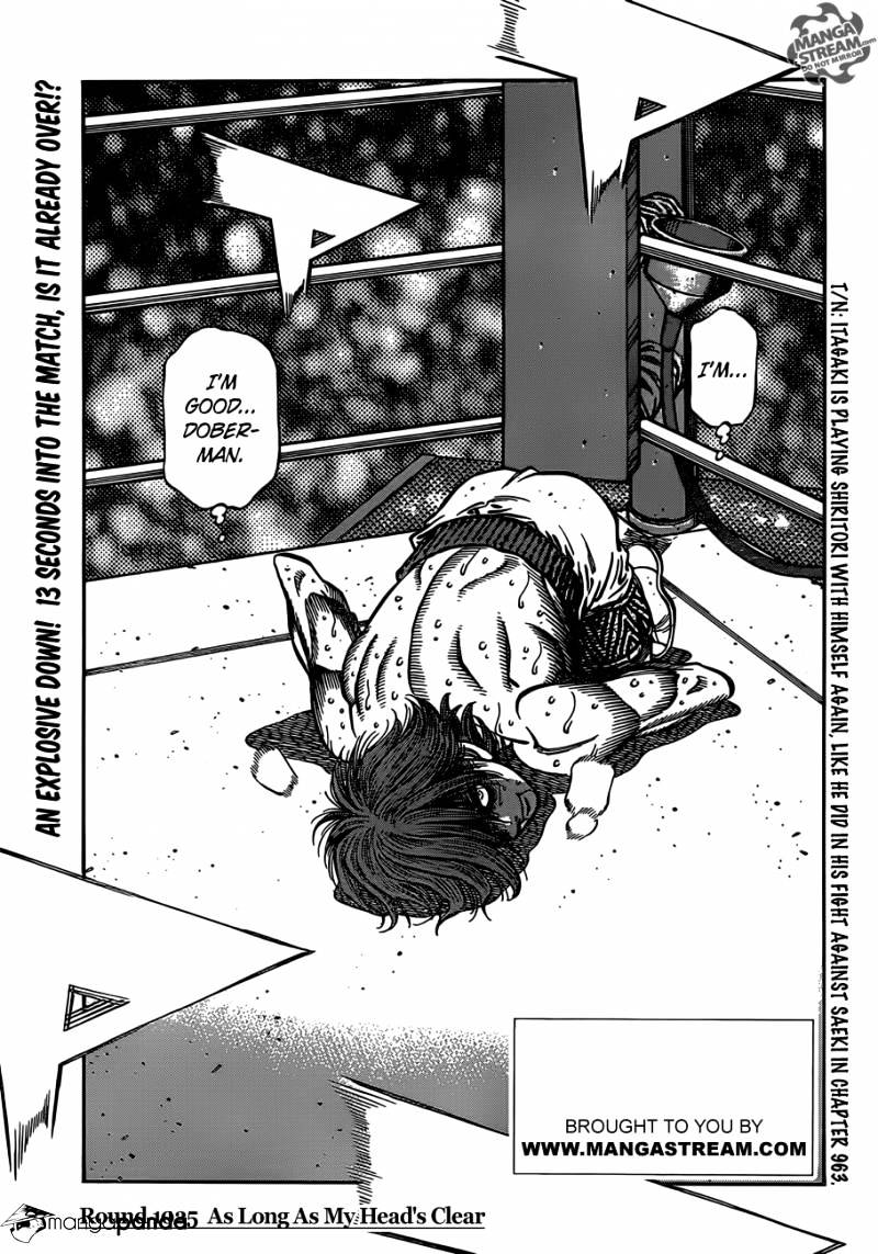 Hajime no Ippo – The First Step chapter 1025 page 1