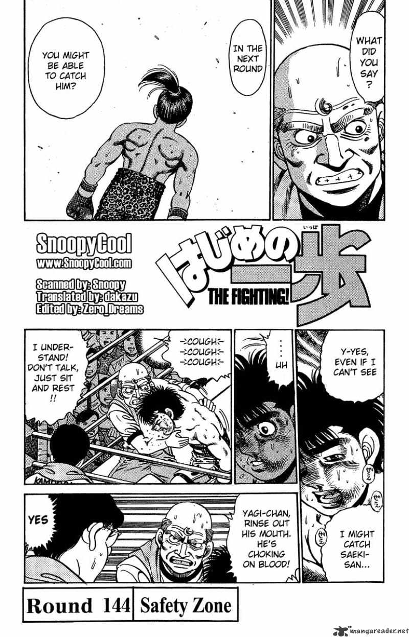 Hajime no Ippo – The First Step chapter 144 page 1