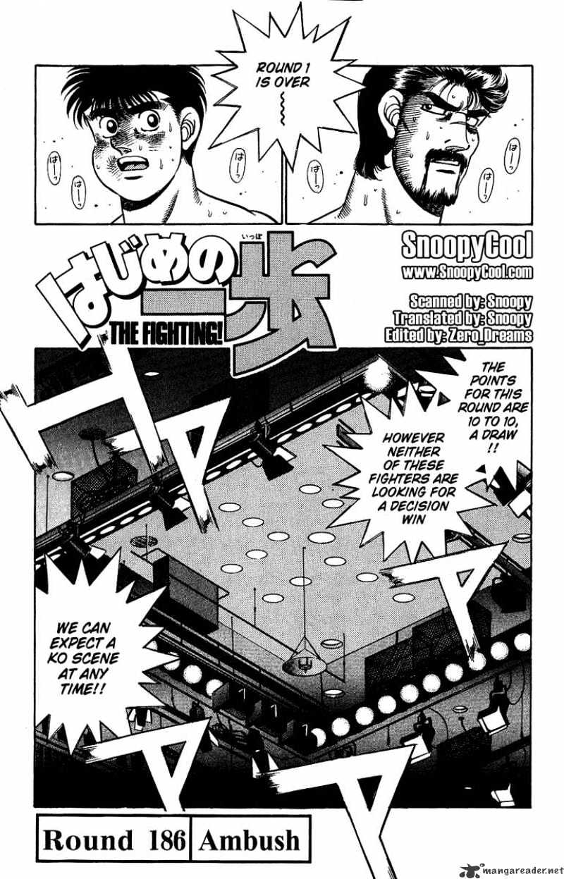 Hajime no Ippo – The First Step chapter 186 page 1