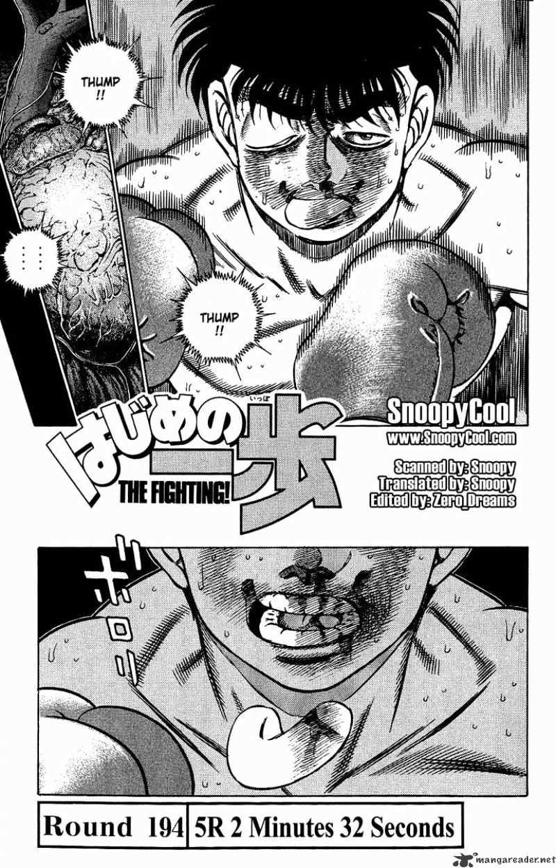 Hajime no Ippo – The First Step chapter 194 page 1