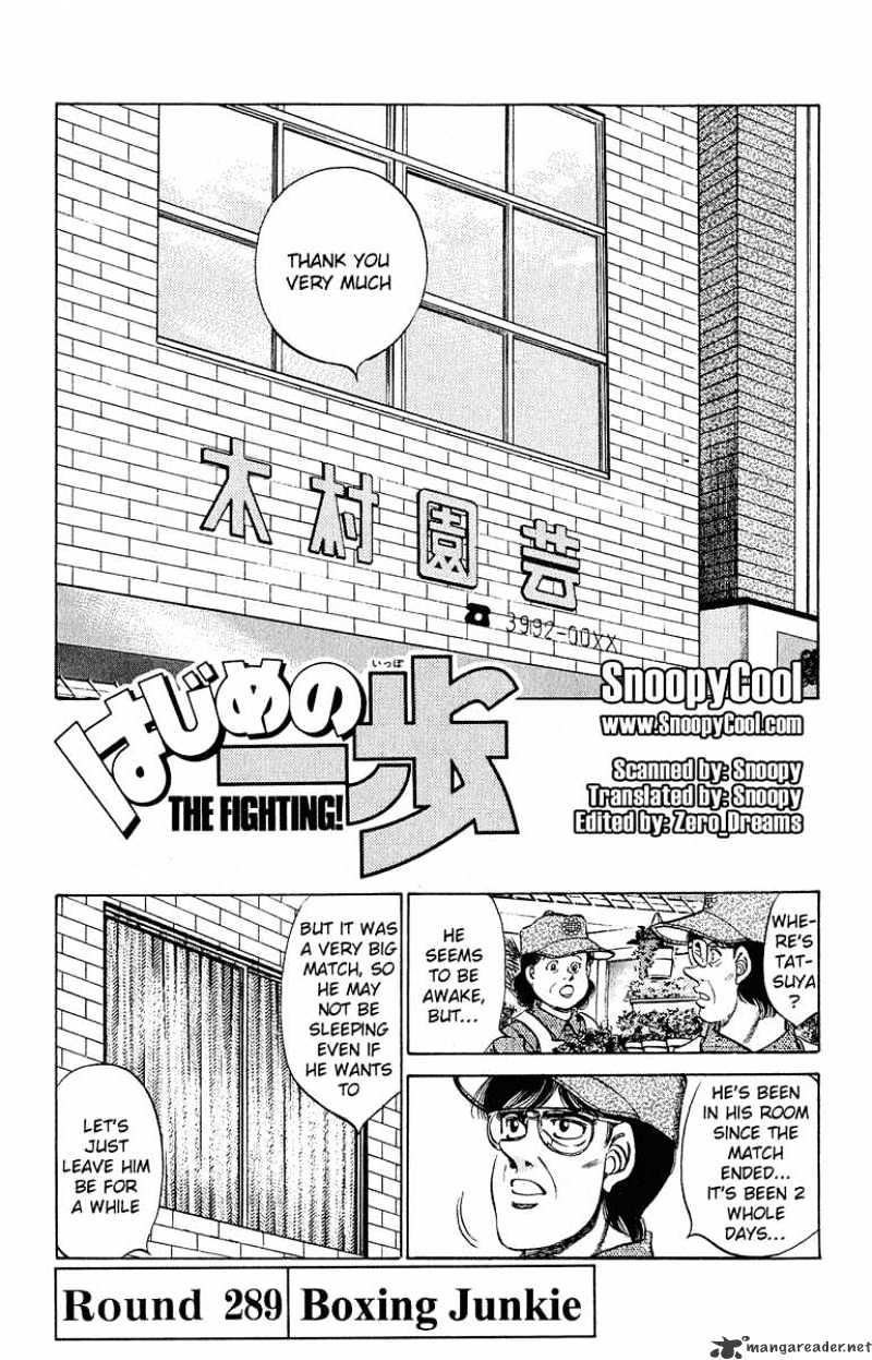 Hajime no Ippo – The First Step chapter 289 page 1