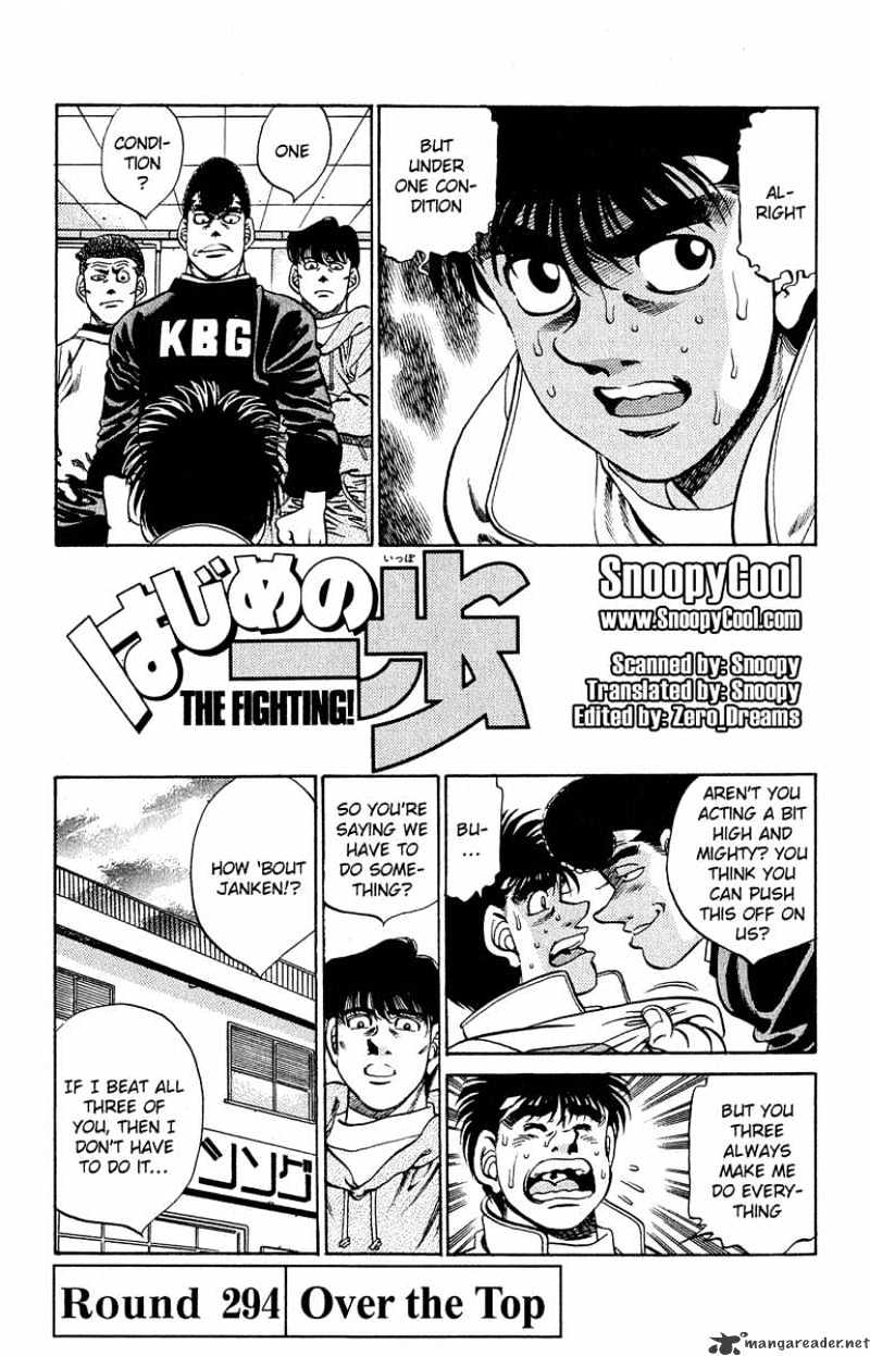 Hajime no Ippo – The First Step chapter 294 page 1