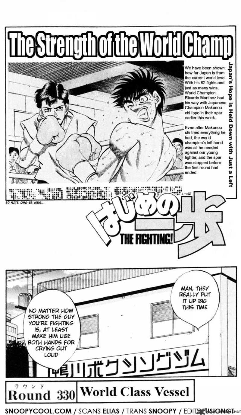 Hajime no Ippo – The First Step chapter 330 page 1