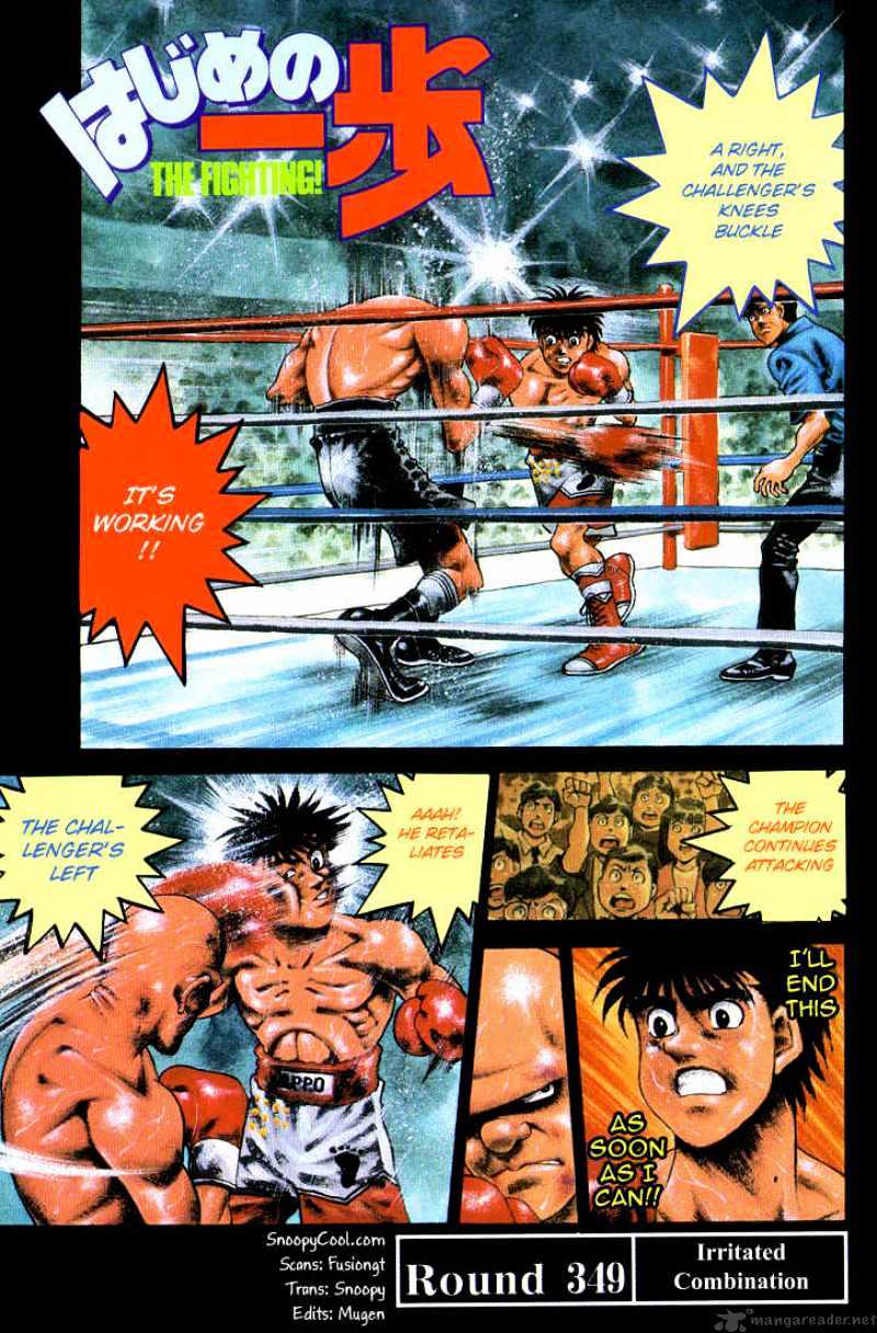Hajime no Ippo – The First Step chapter 349 page 1
