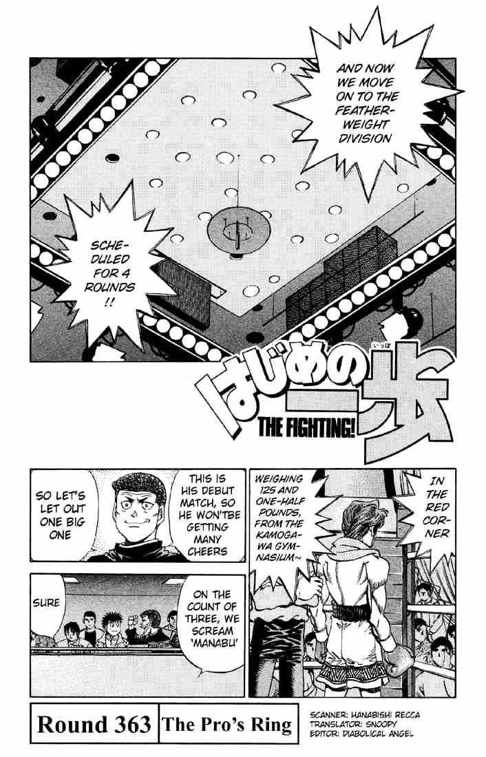 Hajime no Ippo – The First Step chapter 363 page 1