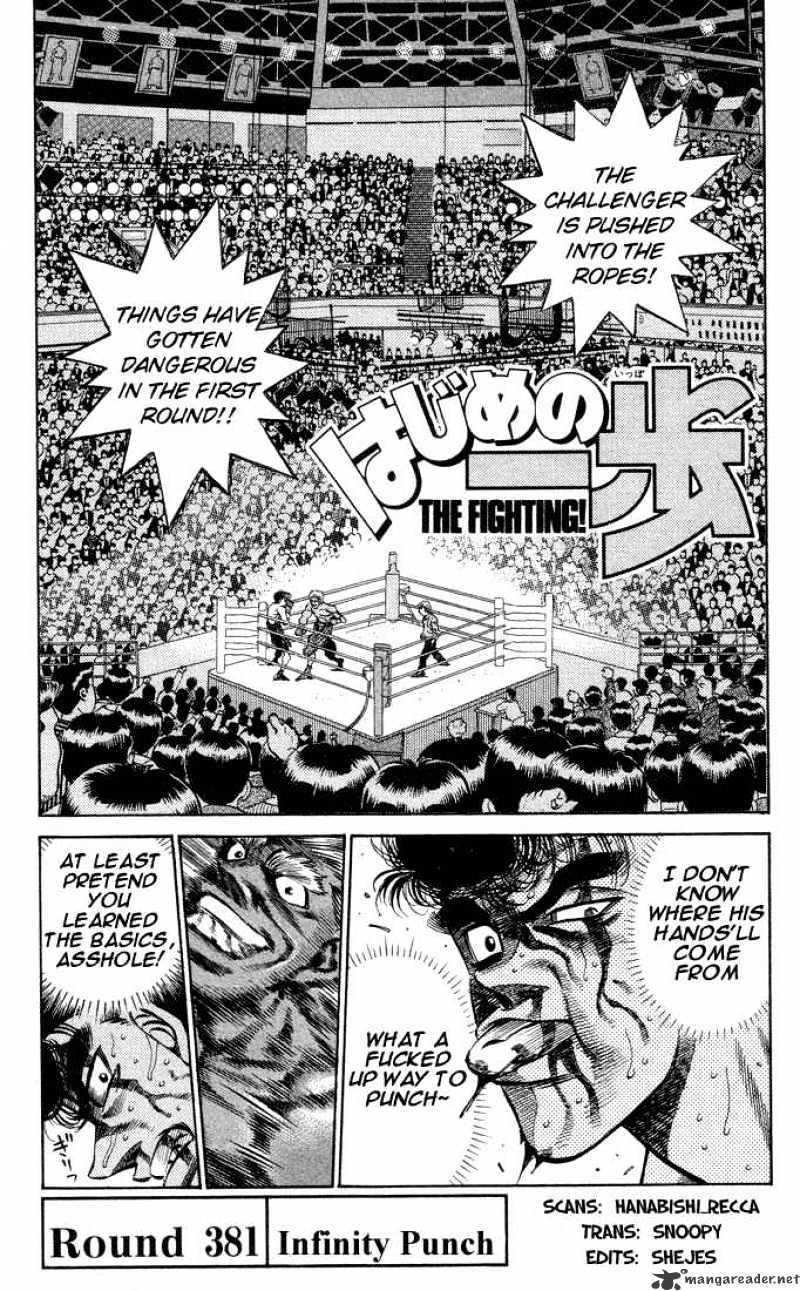 Hajime no Ippo – The First Step chapter 381 page 1