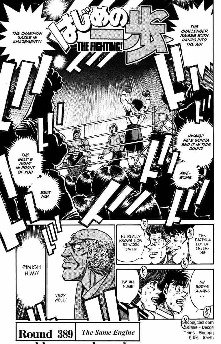 Hajime no Ippo – The First Step chapter 389 page 4