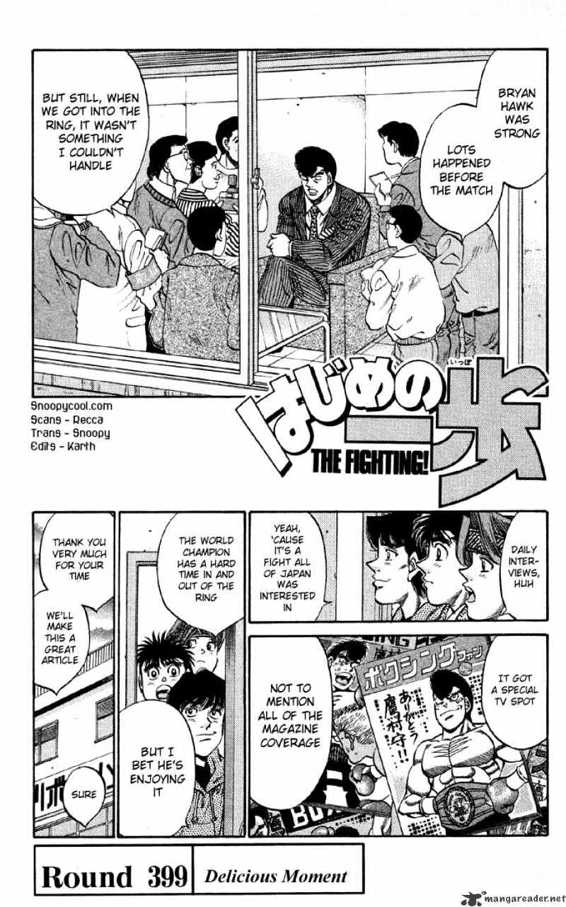 Hajime no Ippo – The First Step chapter 399 page 1