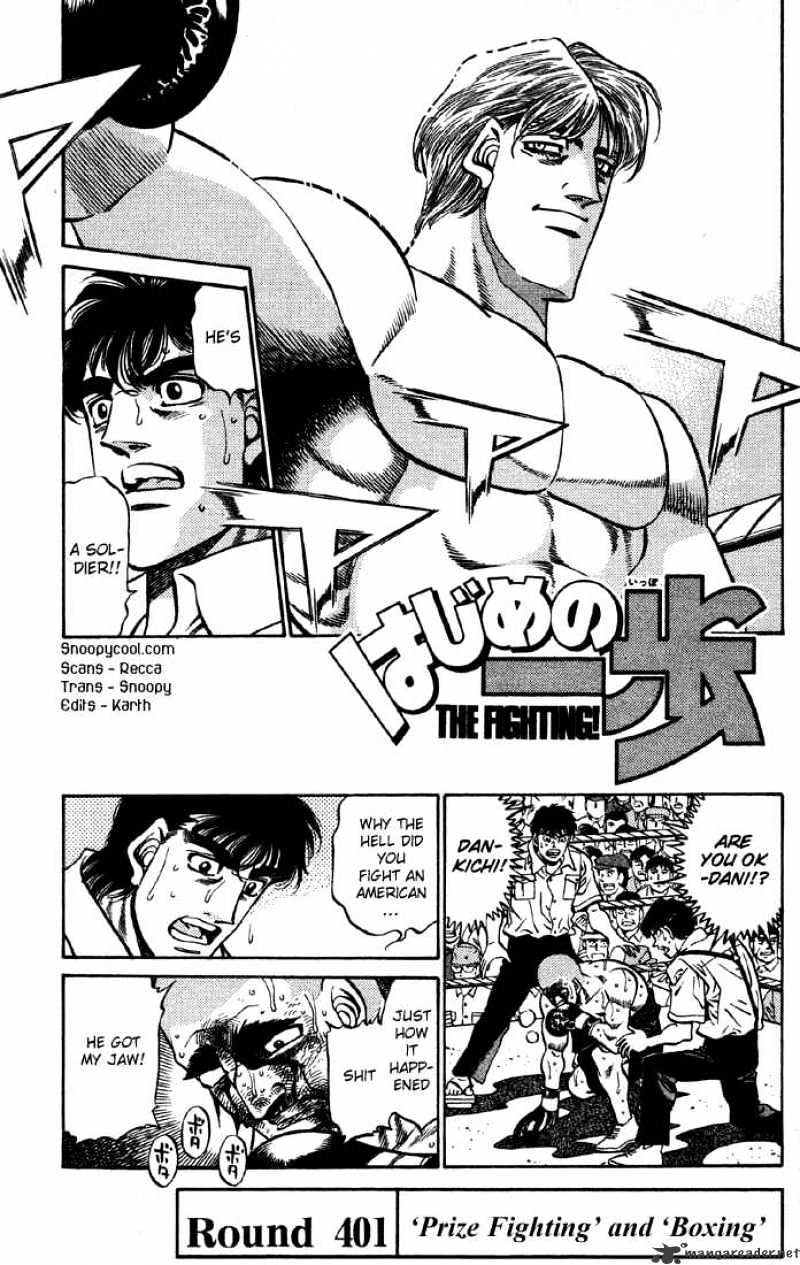 Hajime no Ippo – The First Step chapter 401 page 1