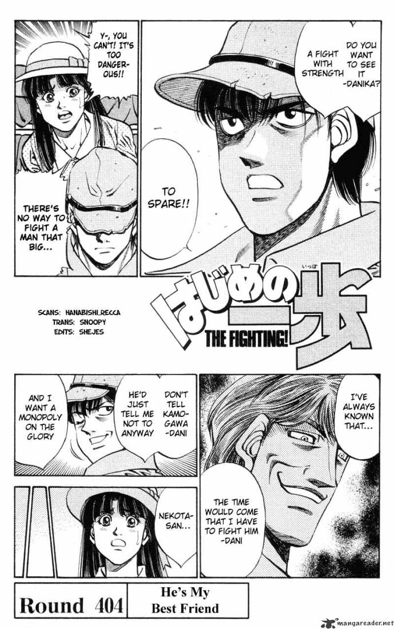 Hajime no Ippo – The First Step chapter 404 page 1