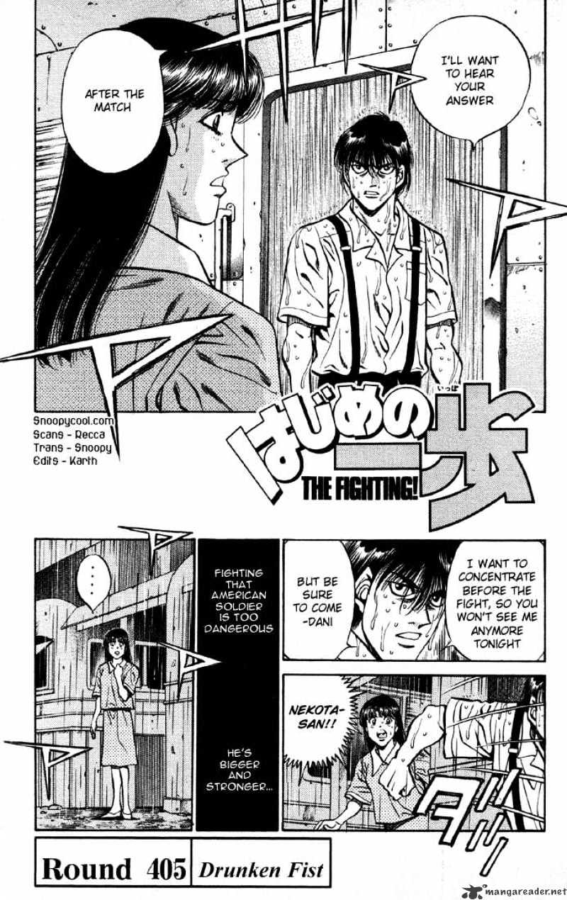 Hajime no Ippo – The First Step chapter 405 page 1