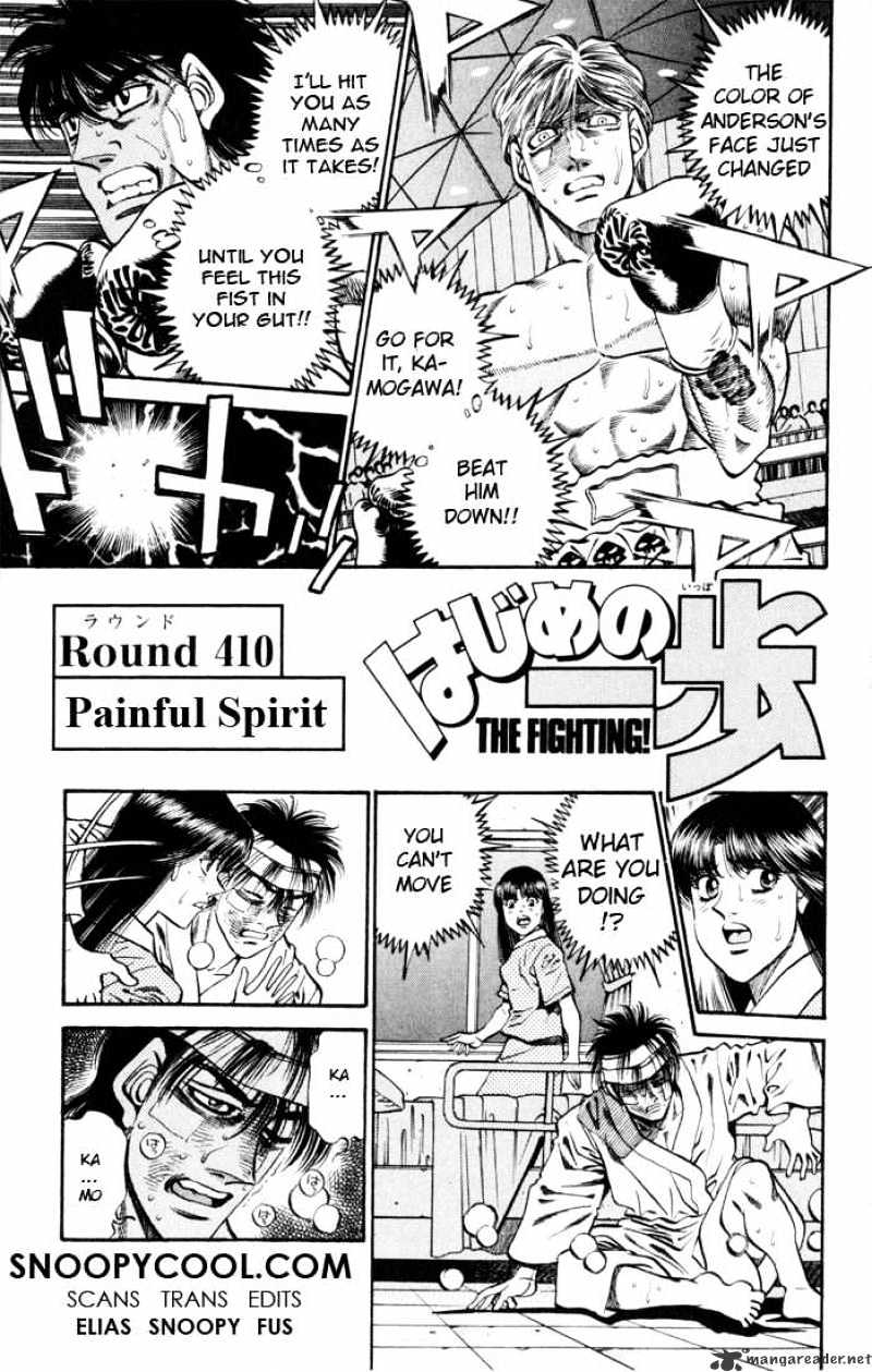 Hajime no Ippo – The First Step chapter 410 page 1
