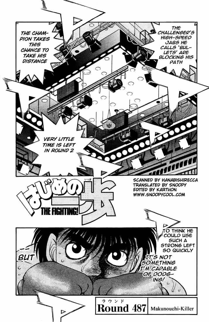 Hajime no Ippo – The First Step chapter 487 page 1