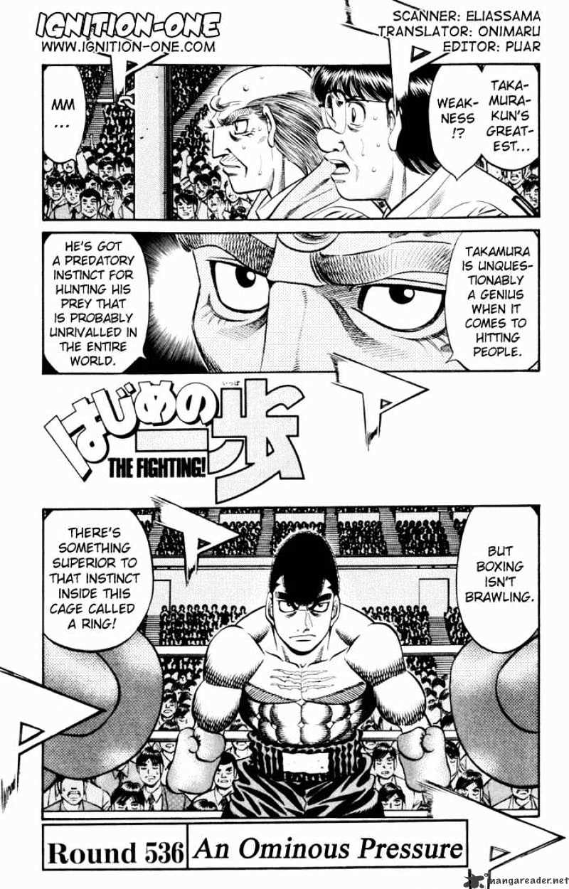 Hajime no Ippo – The First Step chapter 536 page 1