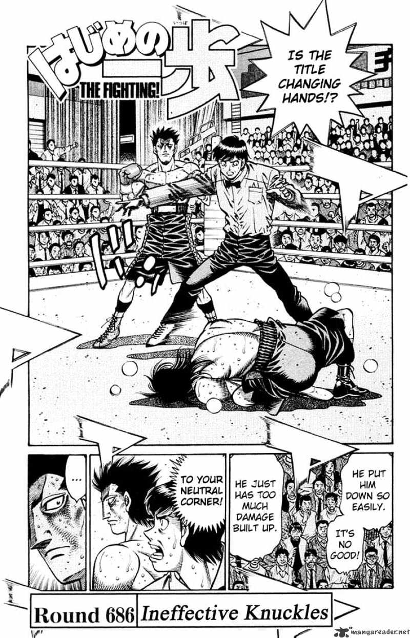 Hajime no Ippo – The First Step chapter 686 page 1