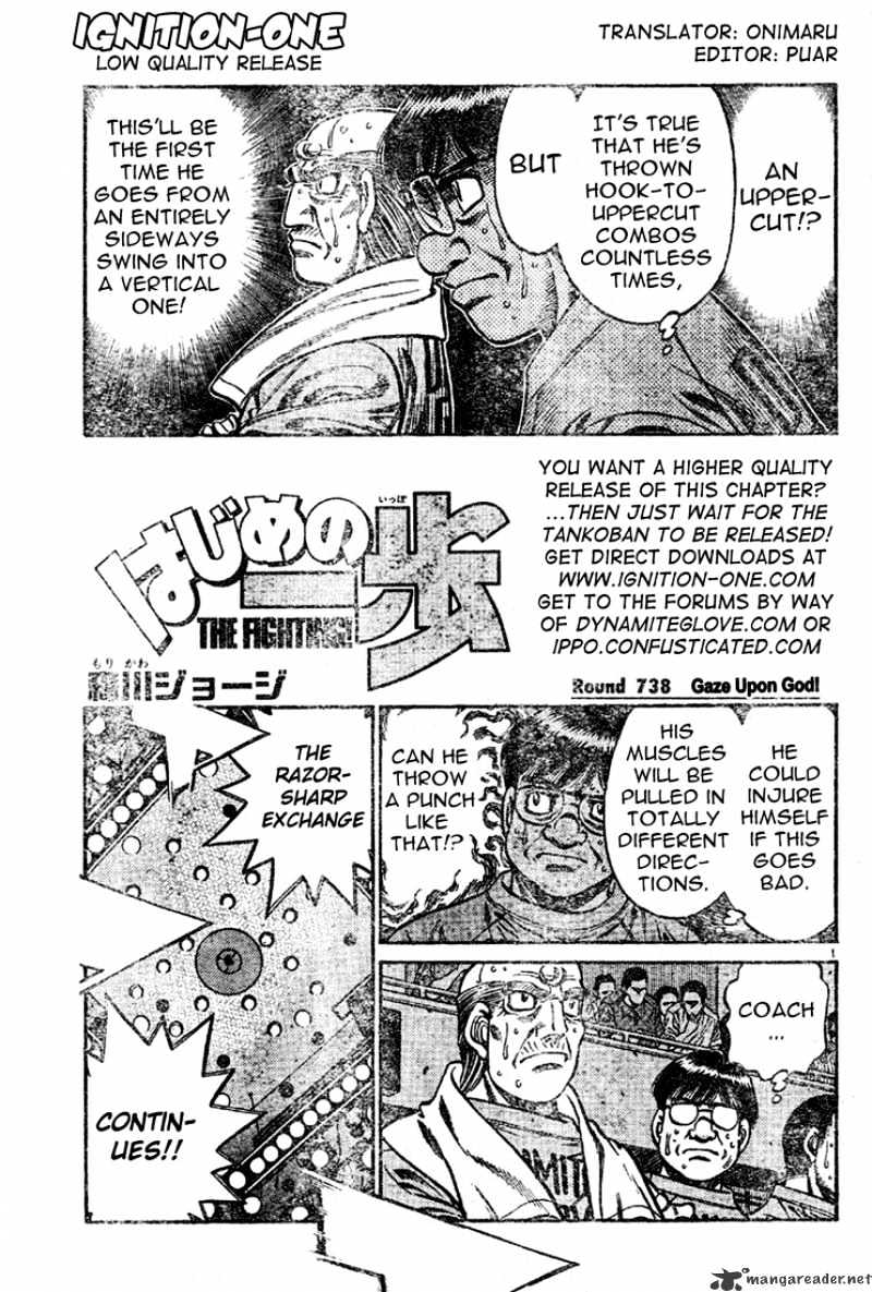 Hajime no Ippo – The First Step chapter 738 page 1