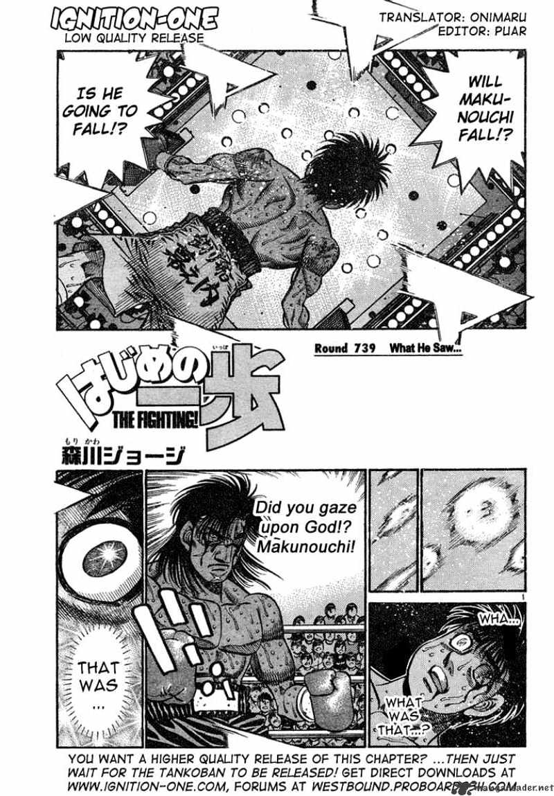 Hajime no Ippo – The First Step chapter 739 page 1