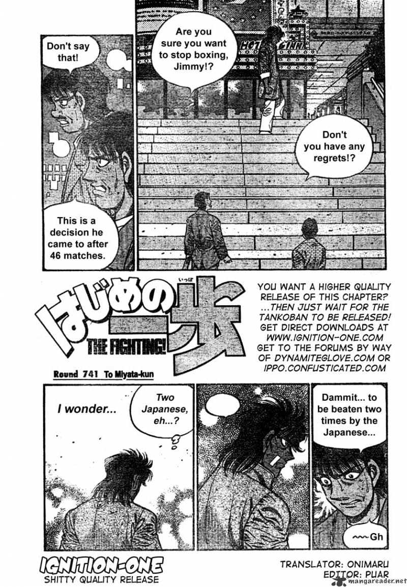 Hajime no Ippo – The First Step chapter 741 page 1