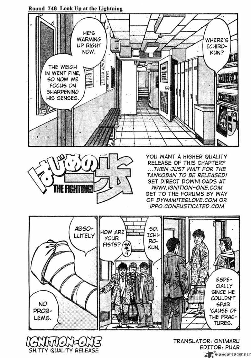 Hajime no Ippo – The First Step chapter 746 page 1