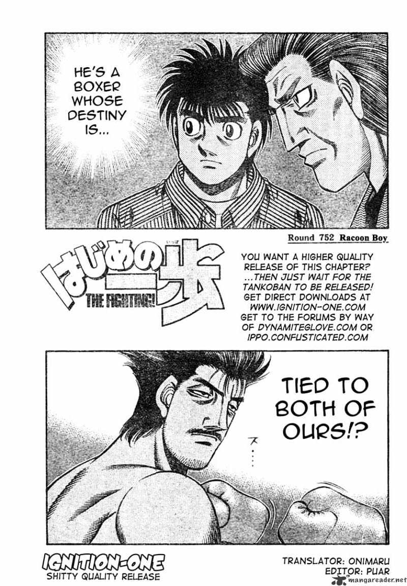 Hajime no Ippo – The First Step chapter 752 page 1