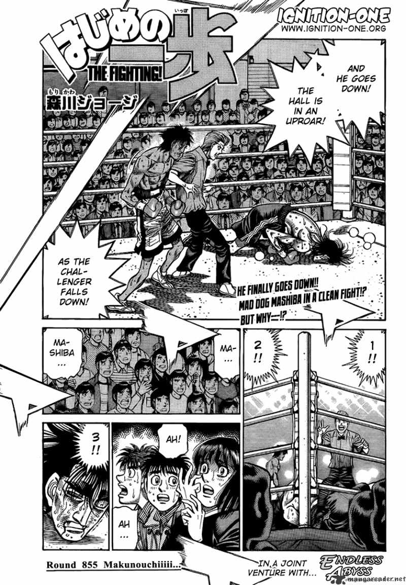 Hajime no Ippo – The First Step chapter 855 page 1